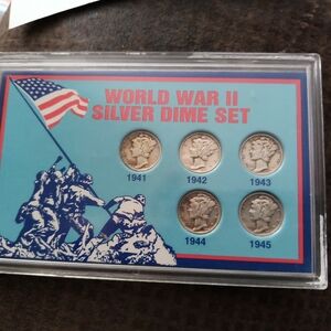 World War II Silver Dime Set